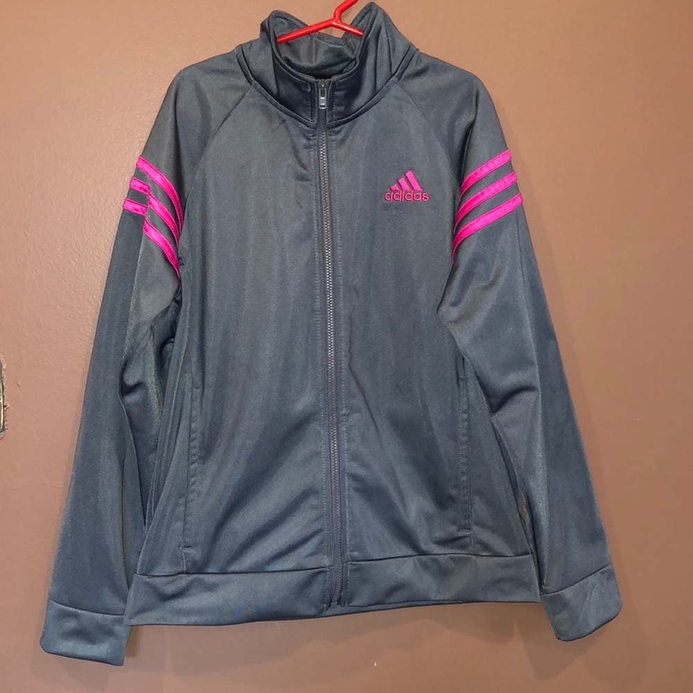 Adidas Mock Neck Tracksuit Full Zip Jacket